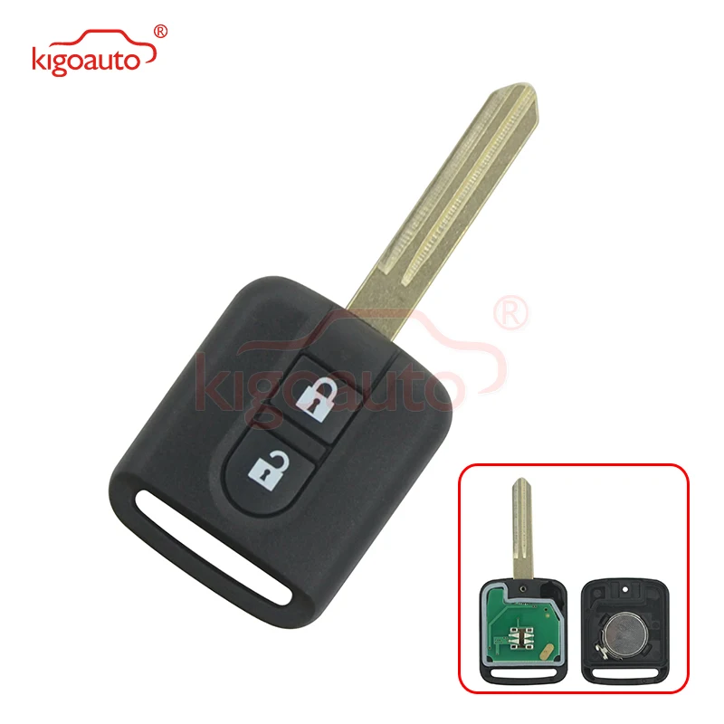 

Kigoauto 5wk4876/818 2 Button 433mhz Id46/Pcf7946 Chip For Nissan Elgrand X-Trail Qashqai Navara Micra Note Nv200 Remote Key
