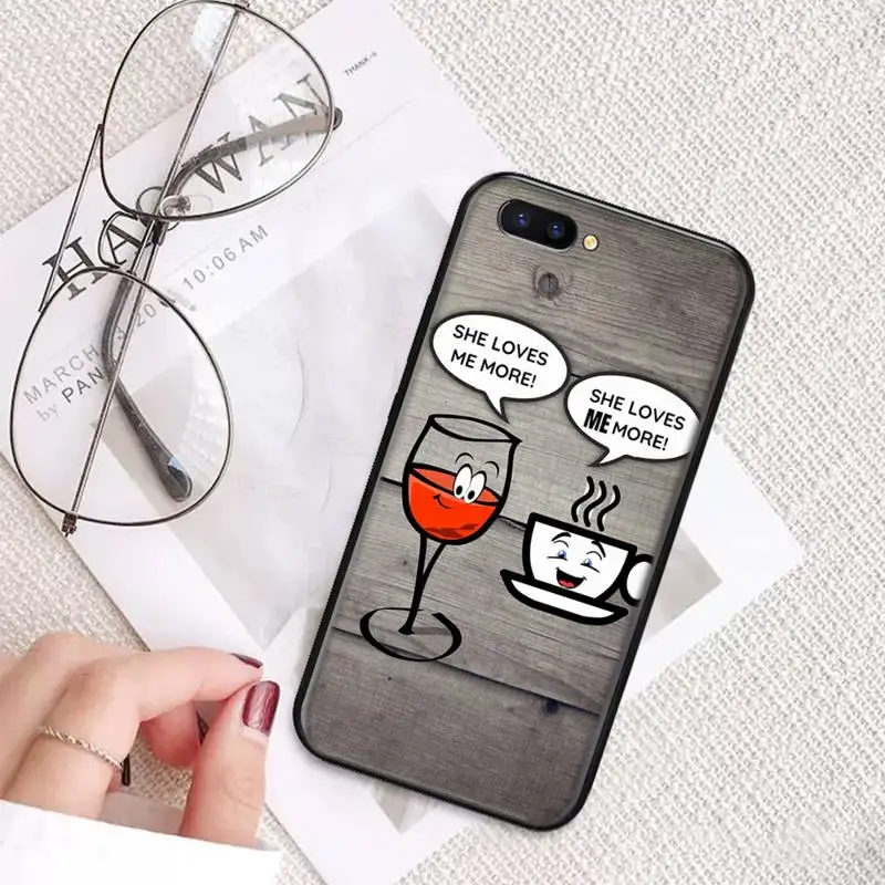 

Coffee Wine Cup funny design Phone Case For OPPO A ax 3 5 3 37 57 59 37 73 75 83 71 2018 11 1k s PRO