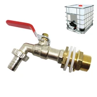 1 2 inch ibc tonsil valve barrel joint durable plastic brass faucet valve adapter fitting valve accessories for home garden