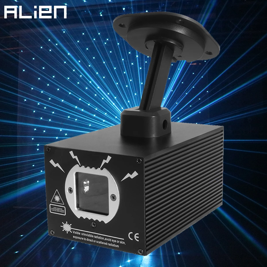 Лазерный проектор ALIEN 500 МВт RGB DMX Star Dots PRO DJ дискотека сценический эффект освещения