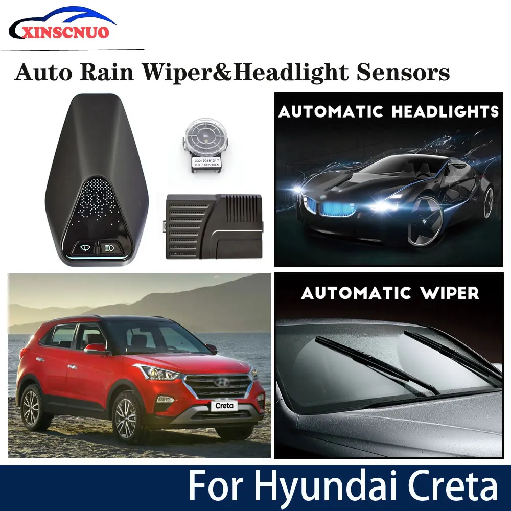 Автомобильный умный датчик стеклоочистителя и фары для Hyundai Creta 2015 2016 2017 2018