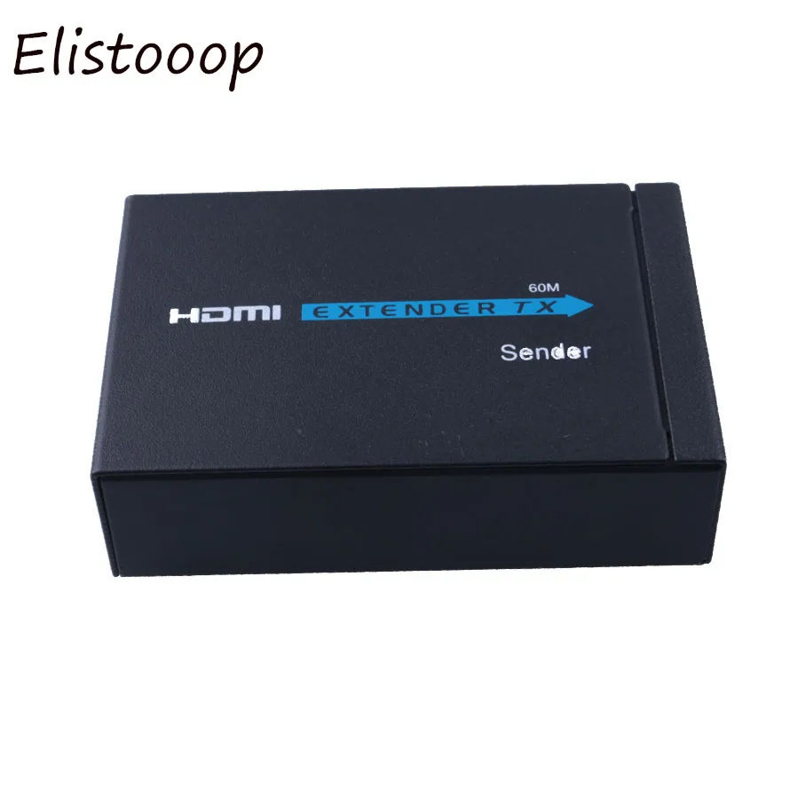 Новинка 1080p 3D HDMI передатчик приемник 60 м удлинитель через Cat 5e/6 RJ45 Ethernet конвертер US
