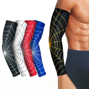 1 шт. Cobweb бейсбольные спортивные нарукавники с длинным рукавом Стрейчевые нарукавники для мужчин и женщин мужские Спортивные Защитные Налокотники