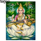 Алмазная живопись богини saraswati Pinterest, алмазная живопись из Индии и лотоса, вышивка крестиком 5d, алмазная вышивка, мозаика, полная вышивка