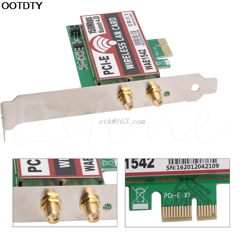 Bluetooth 4 0 беспроводной 50M PCI-E PCI Express карта WIFI сеть LAN Ethernet NIC | Компьютеры и офис