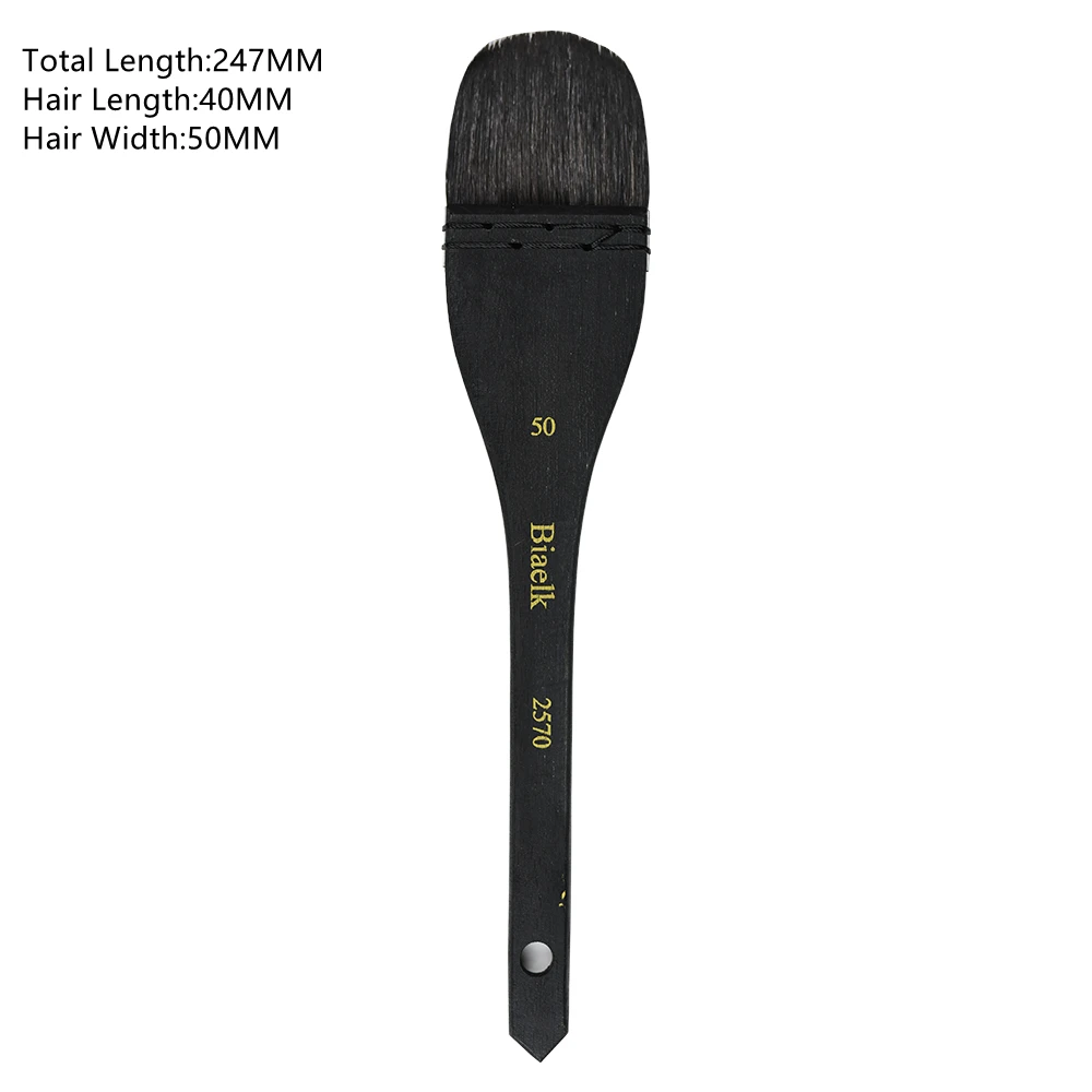 Высокое качество 1 шт. 2570 белка смешанные волосы деревянная ручка акварель