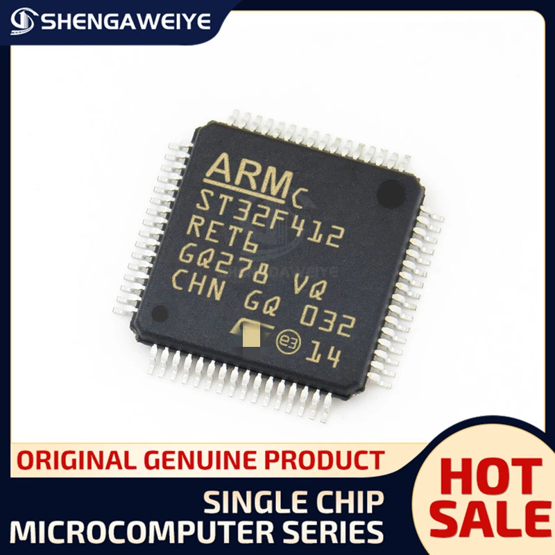 

5 шт./лот 100% оригинальный микрокомпьютер IC с одним чипом STM32F412RET6 STM32F412RGT6 STM32F412VET6 STM32F412VGT6