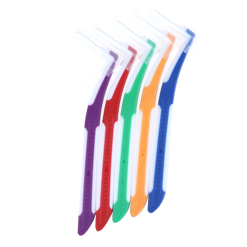 5 шт. межзубные щетки L типа забота о здоровье зуб нажимной инструмент удаляет