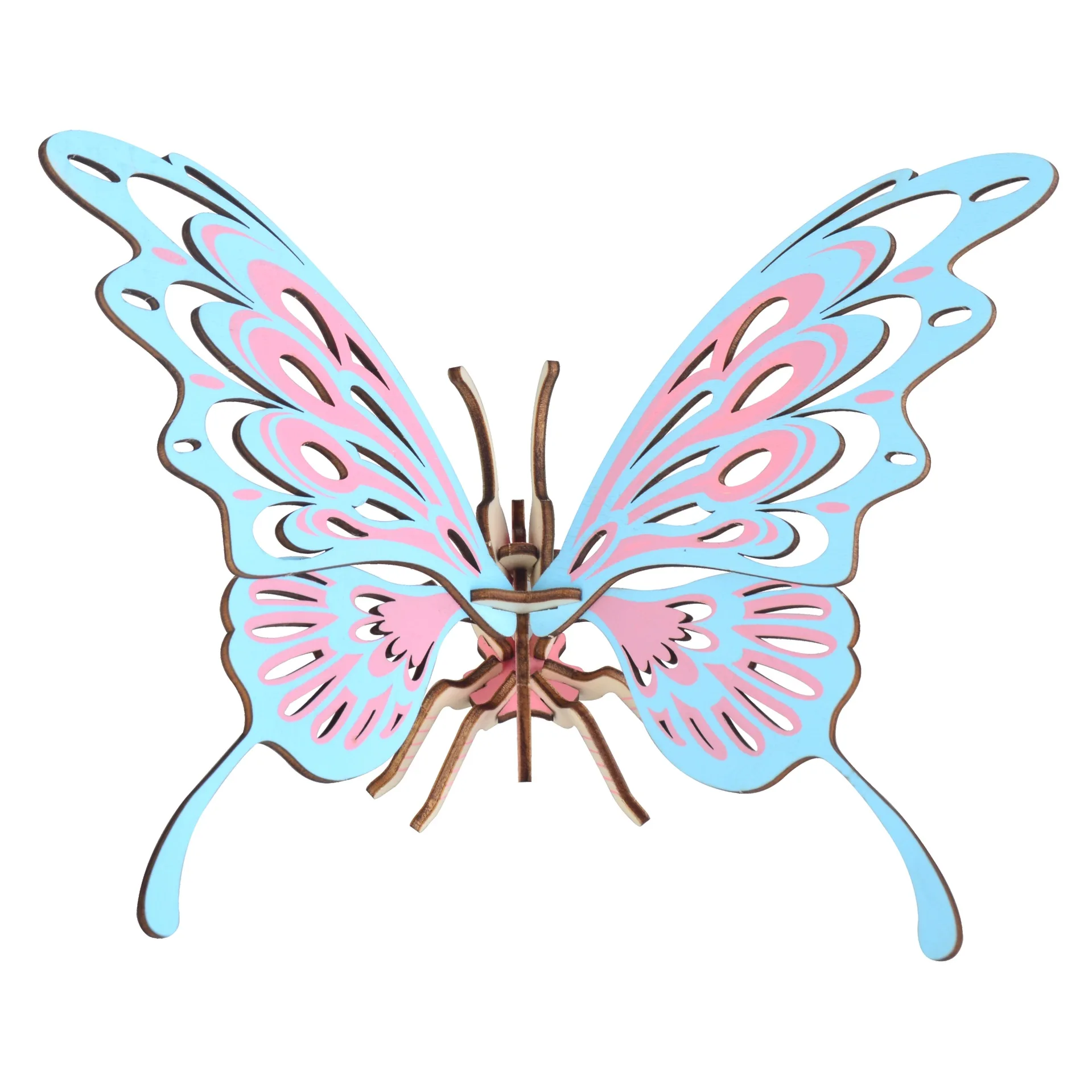 Сборный Набор DIY 3D деревянные игрушки животные бабочка модель головоломка мини