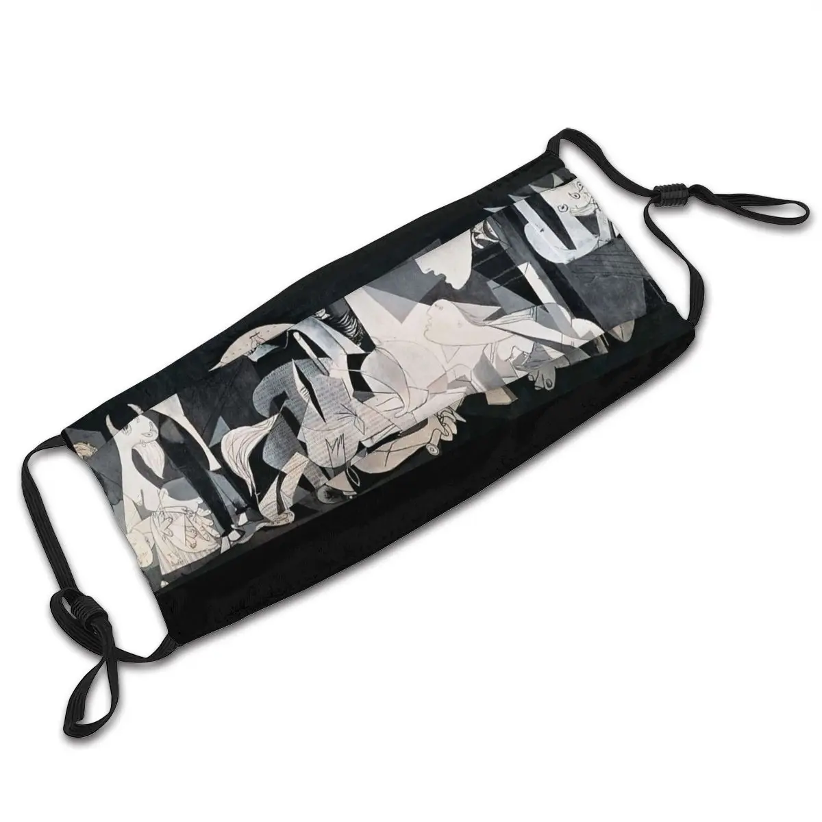 

Pablo Picasso Guernica Mouth Face Mask Surrealism Art Anti Haze Dustproof Mask With Filters Protection Mask Respirator Muffle