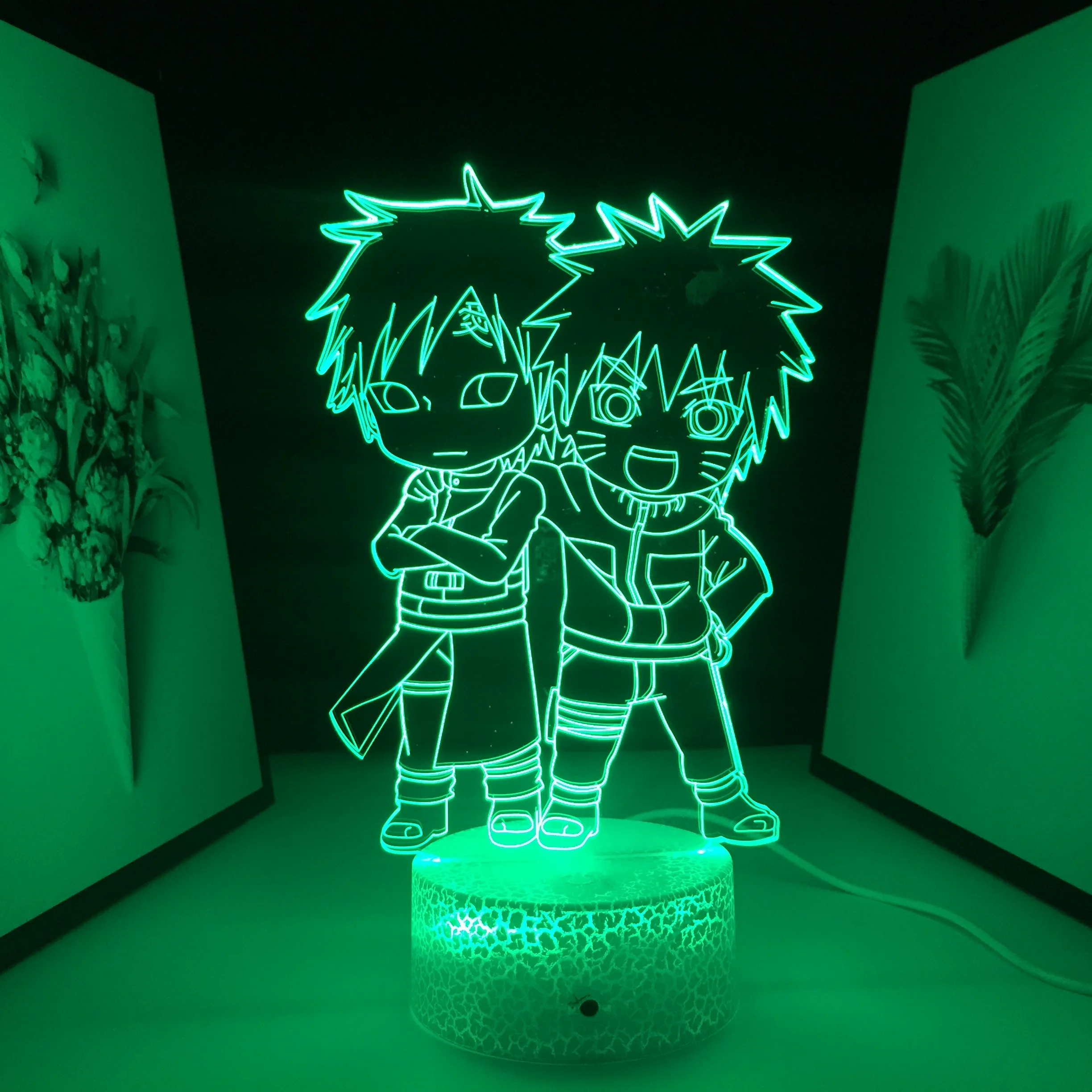 

3D светодиодный ночник, милая аниме фигурка для подарка на день рождения, светильник ильник для детской спальни, декоративная лампа для манг...