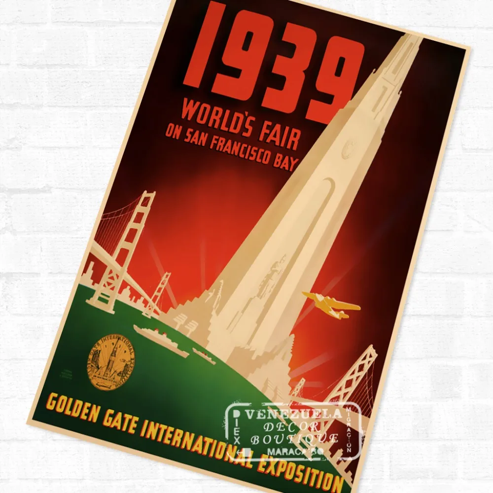 Дания: один из скандинавских стран постер для путешествий винтажный Ретро Холст