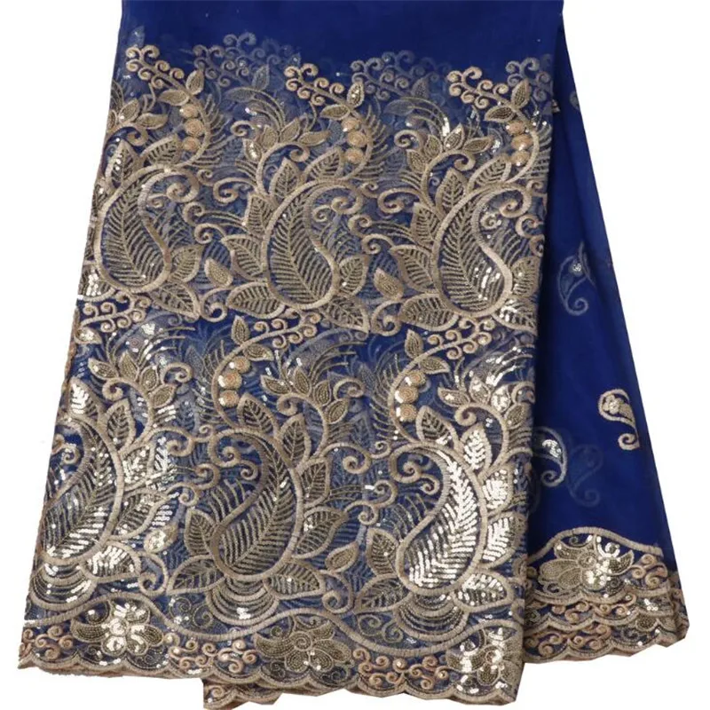 African Handcut Lace Fabric With Sequins Embroidery Tulle Voile Hot Sale Organza | Дом и сад
