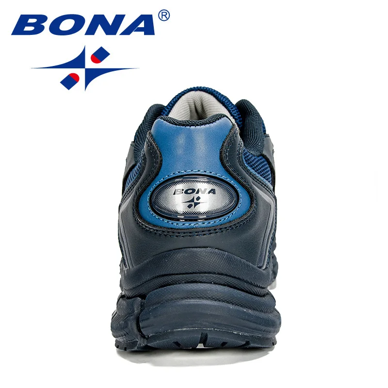 Кроссовки BONA мужские сетчатые из искусственной кожи дышащие уличные Сникерсы