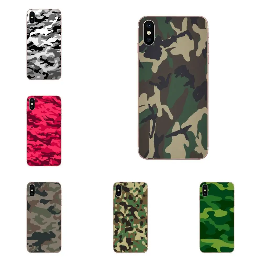 Роскошный модный чехол для телефона новый Армейский Камуфляж кожи Apple iPhone 4 4s 5 5C 5S