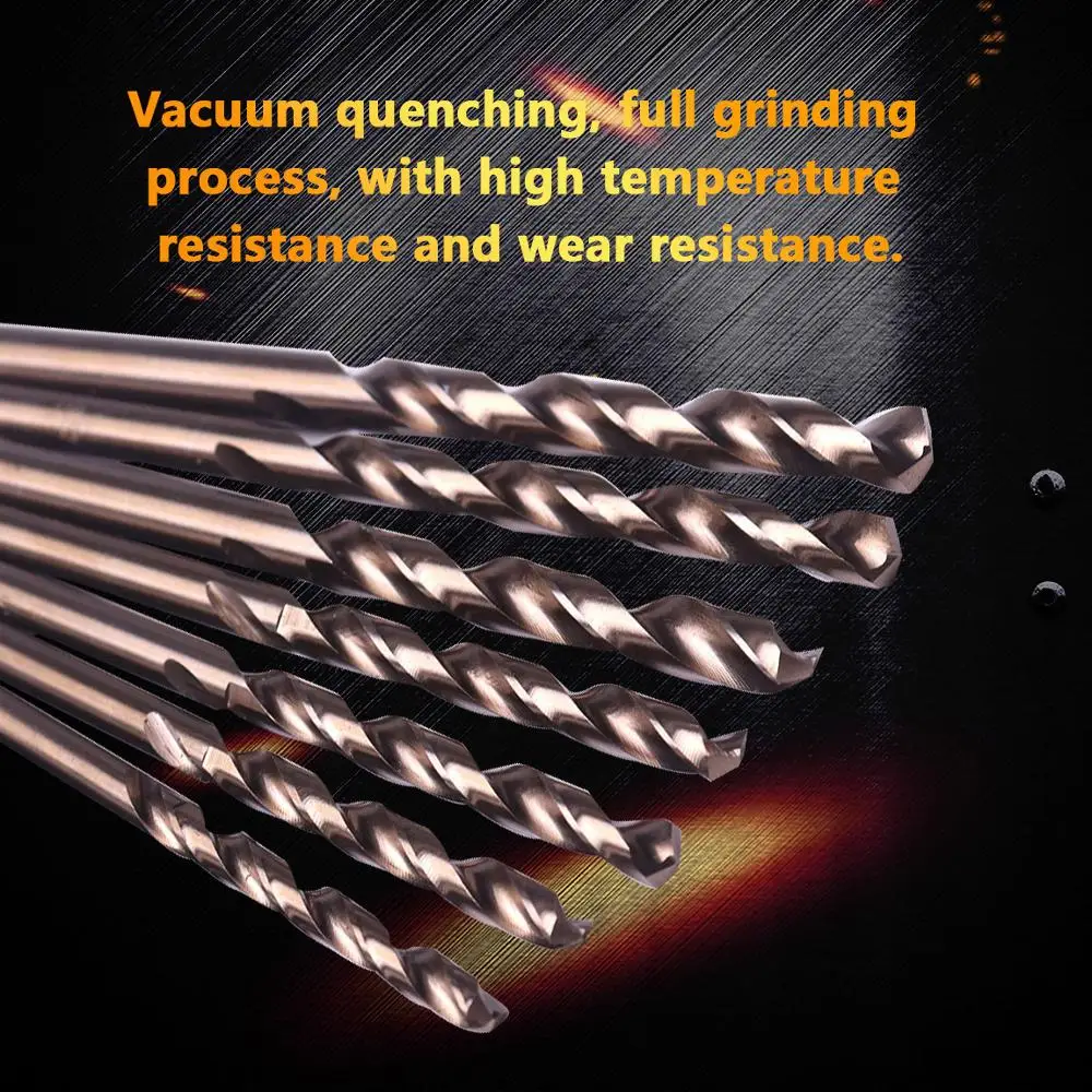 Набор быстрорежущих кобальтовых сверл M35 13 шт. набор из твердого металла 1 5-6 5 мм с