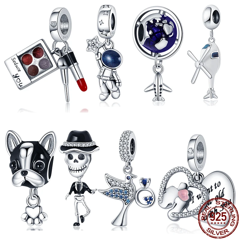 2022 г. трендовая помада Подходит для Pandora оригинальные бусины-подвески сделай сам