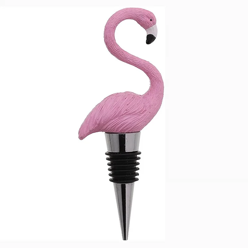

Креативный личный инструмент для хранения напитков, винные аксессуары, пробка для вина с фламинго (розовая)