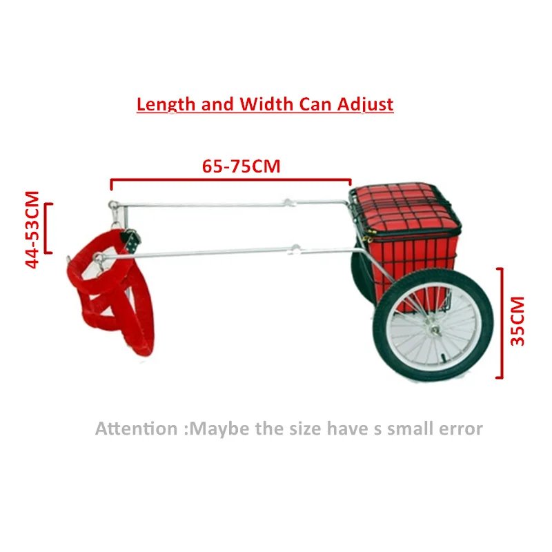Трейлер для собак ALWAYSME тележка с колесами подходит груди велосипедная