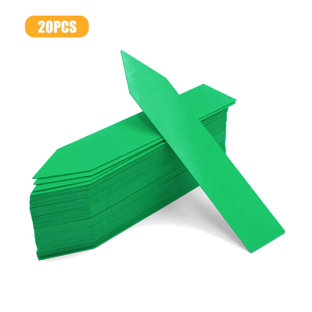 

20pcs Plastic Plants Labels Flower Pots Markers Sign Tree Vegetable Flower Tags 10x2cm Herbs Seeeding Garden Tools