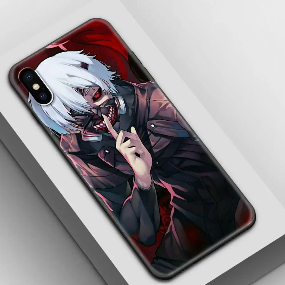 

Tokyo Ghoul Phone Case for iPhone 7 8 11 12 Pro MAX 11 Pro 12 Mini XS MAX XR SE 2020 6 6S Plus Soft Fundas Fall Shell Cover