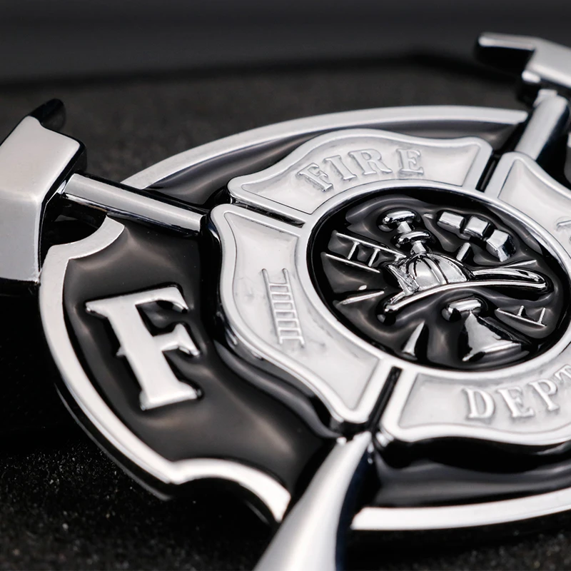 Значок Noizzy с логотипом пожарной службы металлическая 3D наклейка для автомобиля