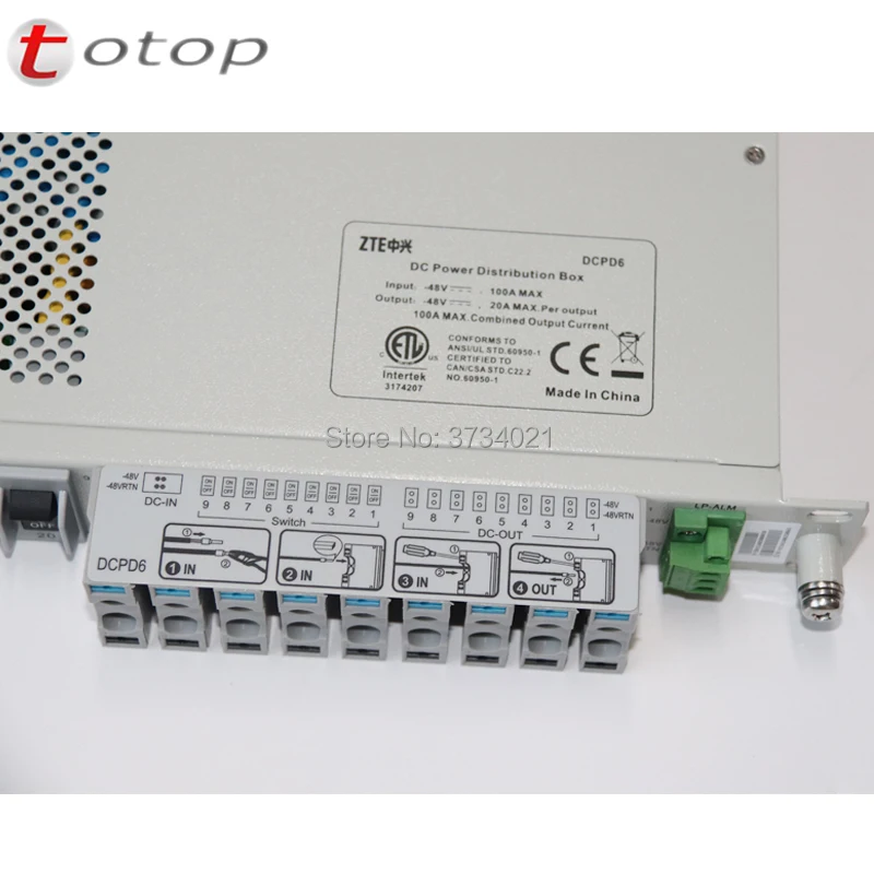 Оригинальный ZTE DCPD6 оснащено молниезащитой импульсный источник питания DC блок