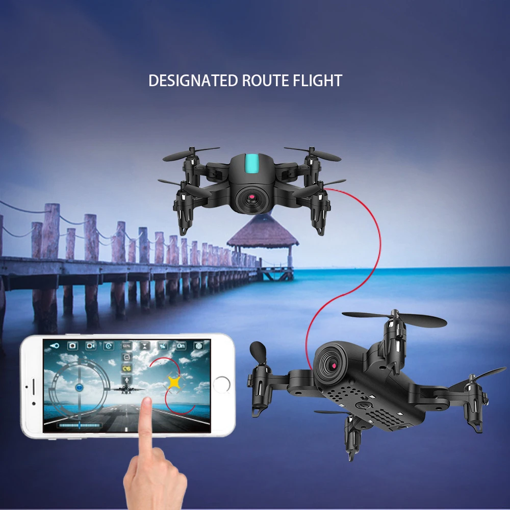 Мини-Дрон 4K 1080P 720P HD с камерой WIFI FPV удерживание высоты красный черный белый