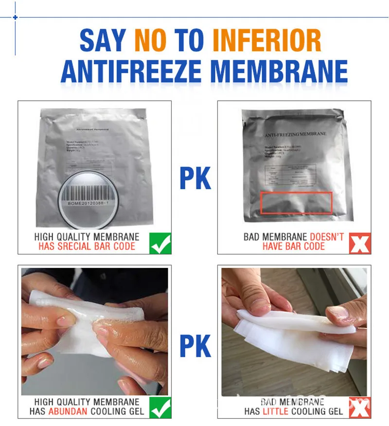 5pcs High Quality Antifreeze Membrane Anti Freezing Freeze Film for Fat Treatment Cryo Pad | Красота и здоровье