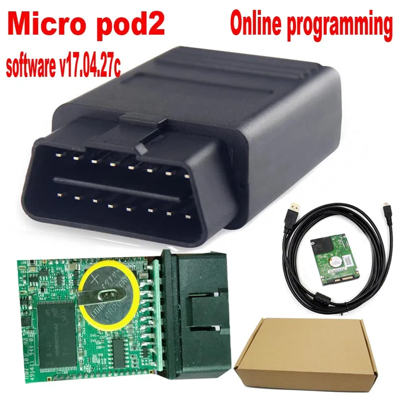 MicroPod2 V17.04.27 с программным обеспечением для Chry sler Jee p Dod ge Fia t Micro Pod 2 Поддержка