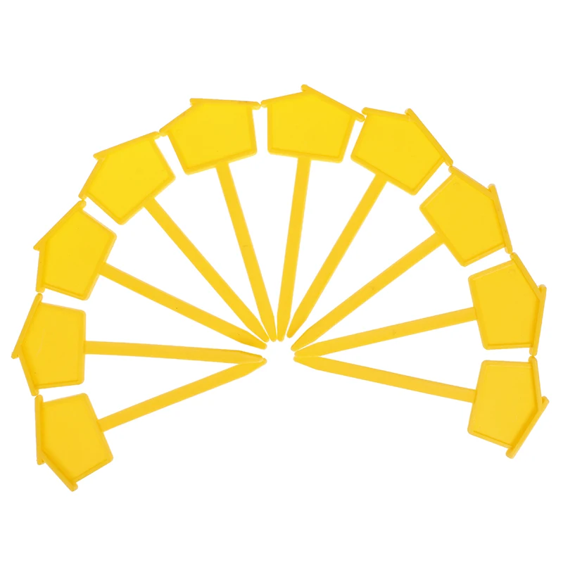 

10pcs small house shape plant tags can be used for doodle gardening supplies