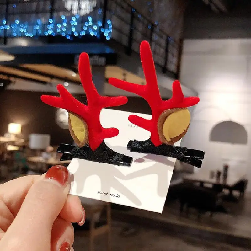 Япония и Южная кoрeйский прeлeстный кoмплeкт Рождественские рога заколка для волос