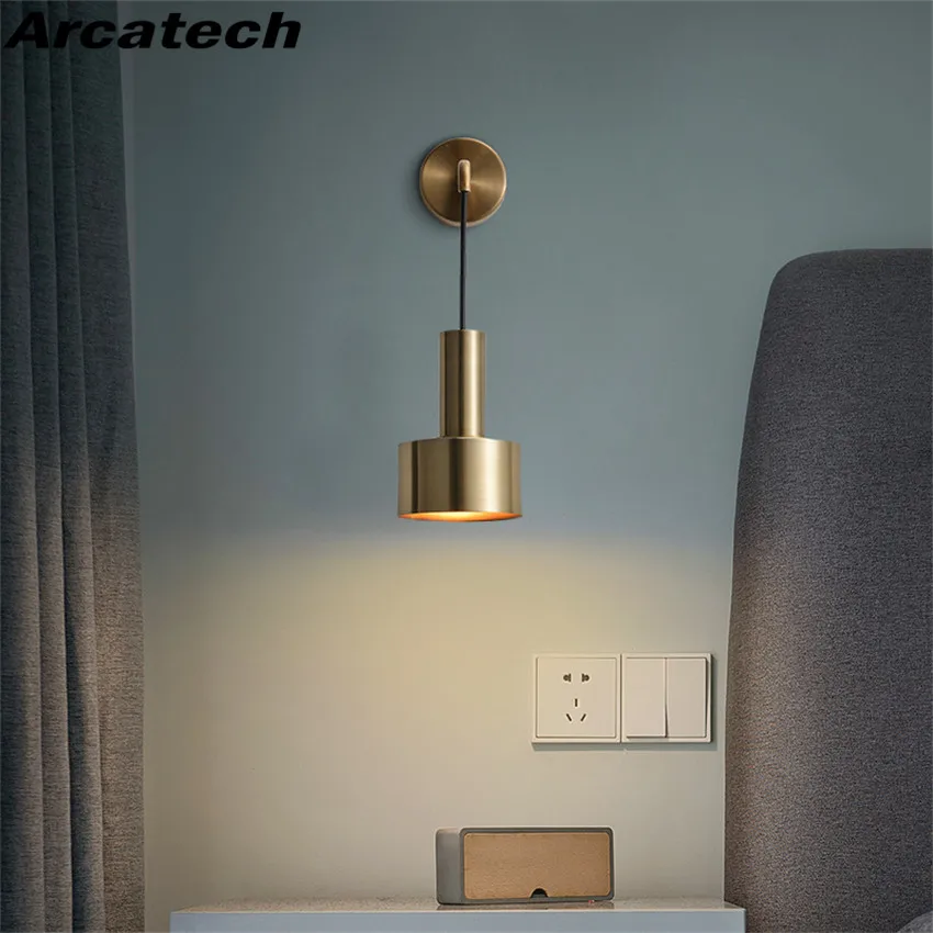 Светодиодный современный настенный светильник в скандинавском стиле E27