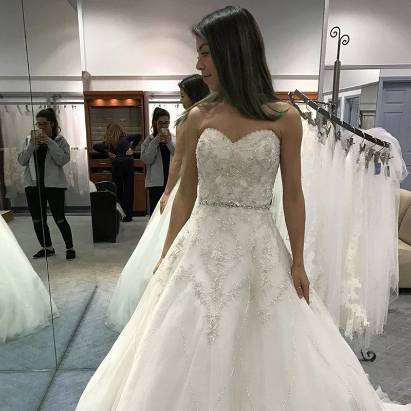 Любовник Поцелуй Платья трапециевидной формы Vestidos De Noiva 2021 свадебное платье без