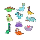 Эмалированные заколки с мультяшными динозаврами на лацканах, милая Женская значок для рюкзака, изысканные маленькие подарки для друзей, ювелирные изделия на заказ