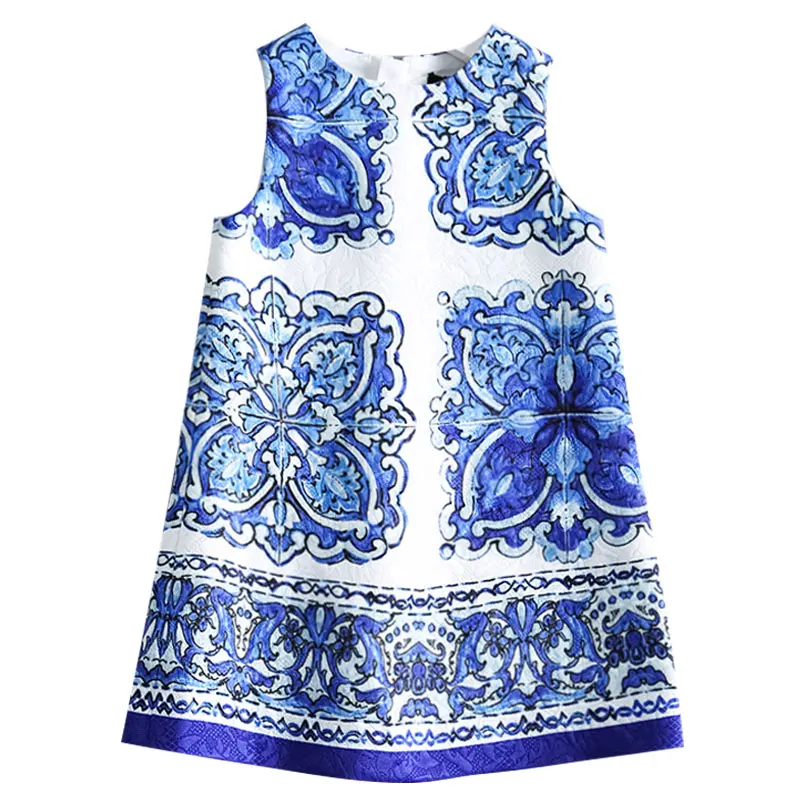 AW160 Детские летние платья; Новинка года; Детские праздничные платья без рукавов в европейском и американском стиле; платье для девочек 14 лет - Цвет: AW160