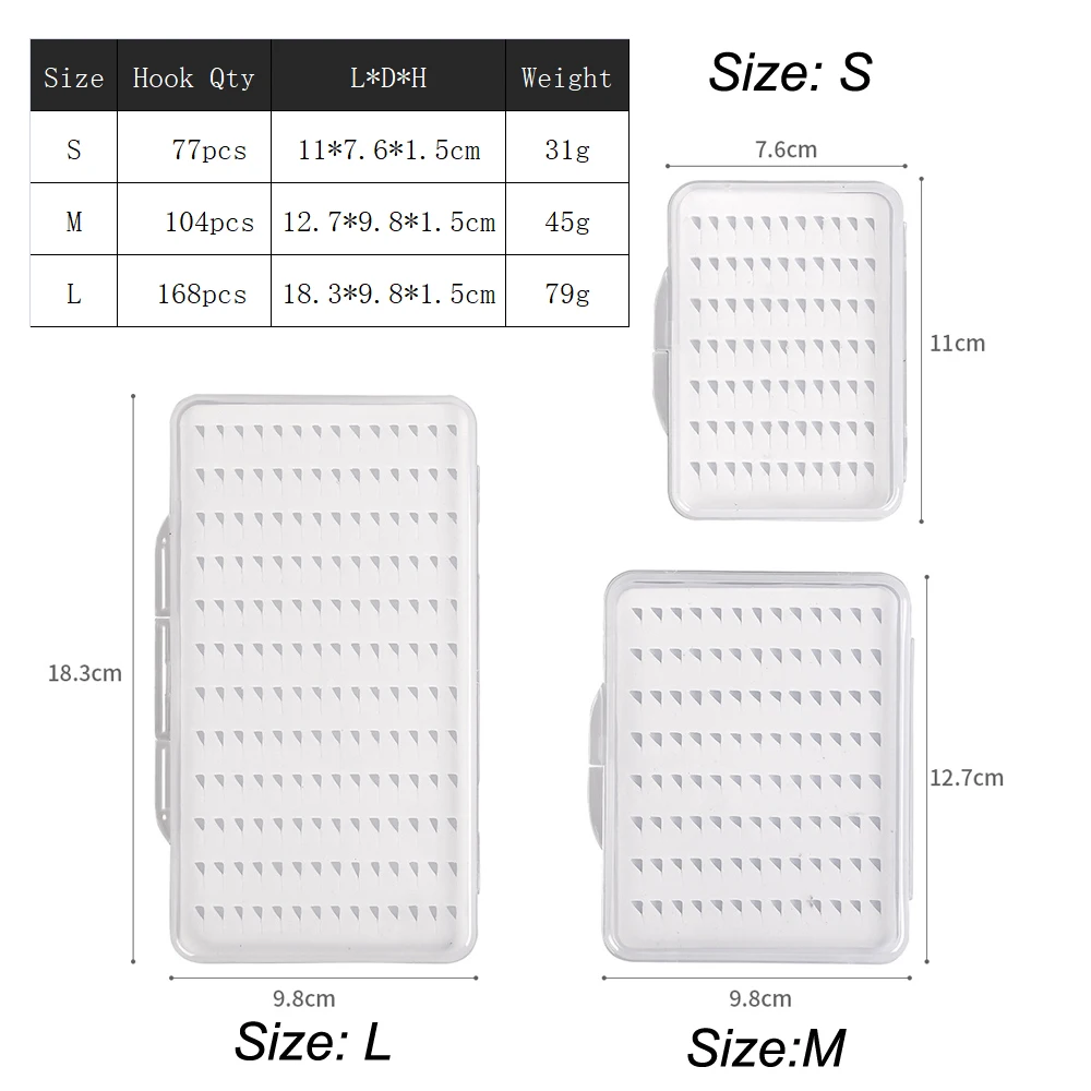 Супер тонкий чехол для ловли нахлыстом мух коробка хранения рыболовных приманок