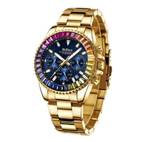 watches for men brand biden 3atm waterproof classic golden blue chrono business casual men wristwatch gifts luxury gold for men