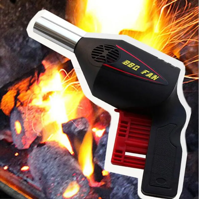 Barbecue Grill Portable Outdoor BBQ Fan Revives Coals Travels Camping Picnic Handy Tool Air Blower Flow Kitchen Cooking | Дом и сад