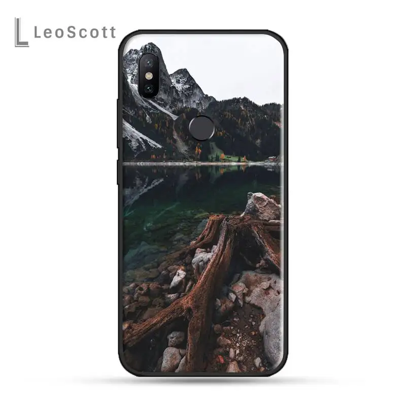 

Mountain Pine Tree Forest pattern high quality Phone Case funda For Xiaomi Redmi note 7 8 9 t k30 max3 9 s 10 pro lite