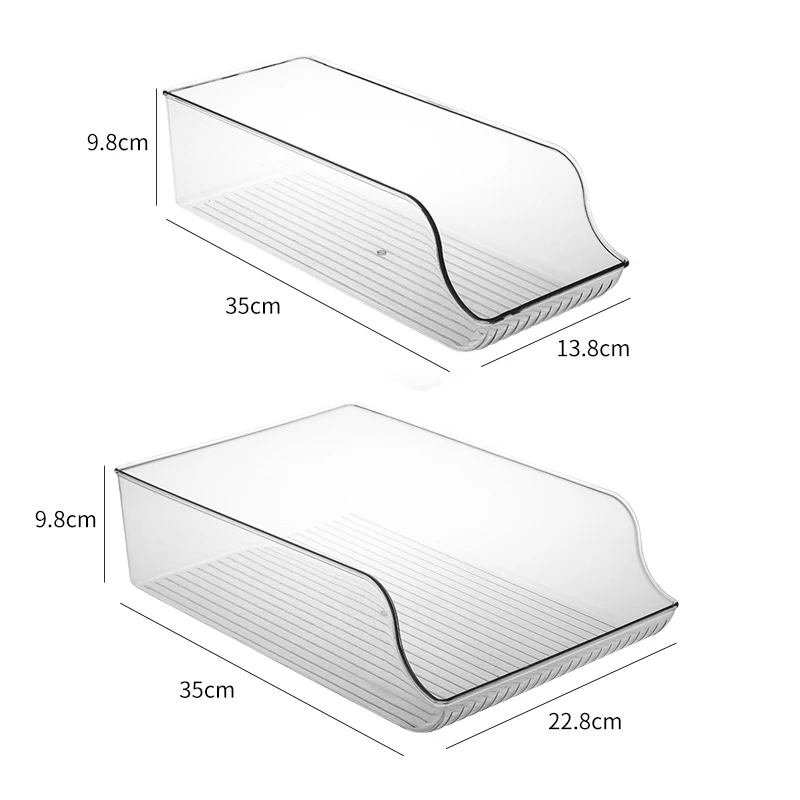 

Fridge Organizer Bins Can Drink Dispenser Holder Refrigerator Freezer Kitchen Cabinets Clear Plastic Food Pantry Storage Rack