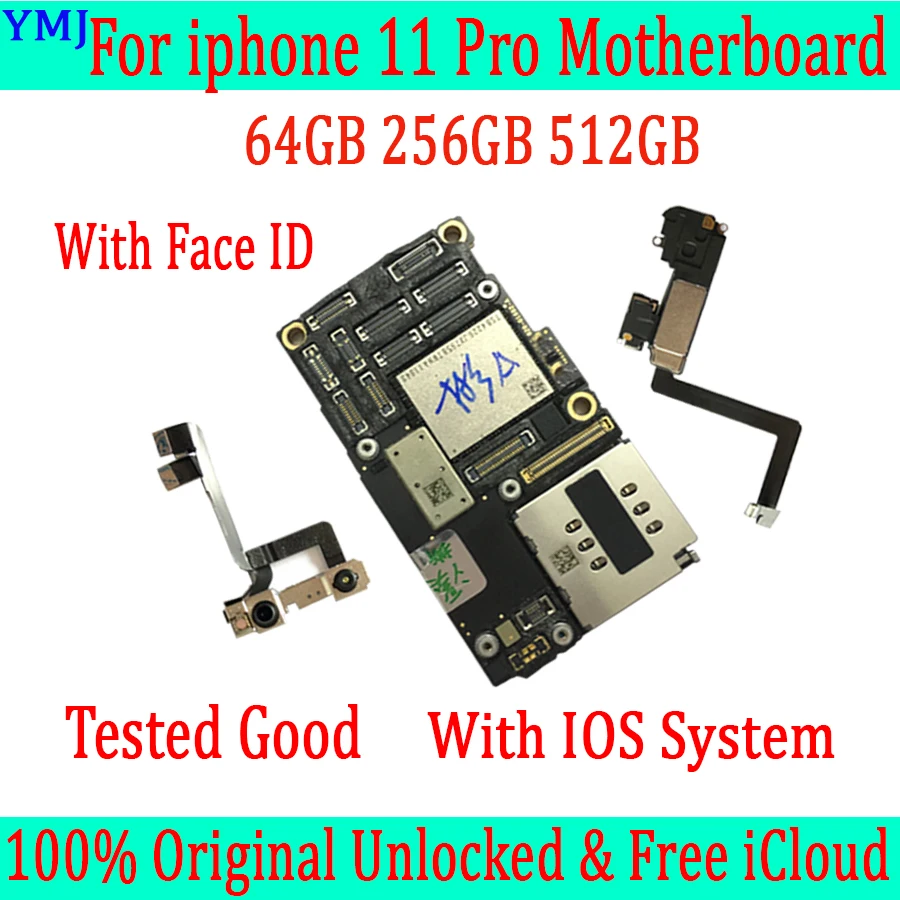 Материнская плата 64 Гб 256 ГБ для iPhone 11 pro Заводская разблокированная материнская с