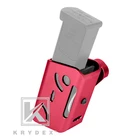 Алюминиевая кобура KRYDEX IPSC, красная подсумок для магазинов Mag, USPSA, для соревнований, стрельбы под разными углами, регулировка скорости, для стрельбы из пистолета