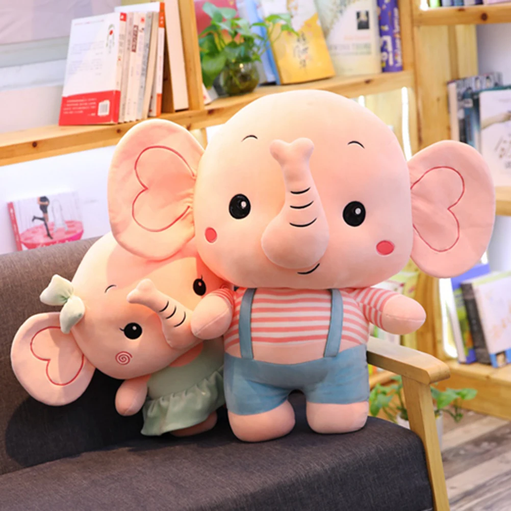 Детская плюшевая кукла игрушки Мультяшные милые животные мультяшный слон пара