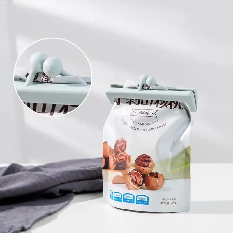 2 шт. портативный кухонный зажим для закусок бытовой свежей еды пластиковый