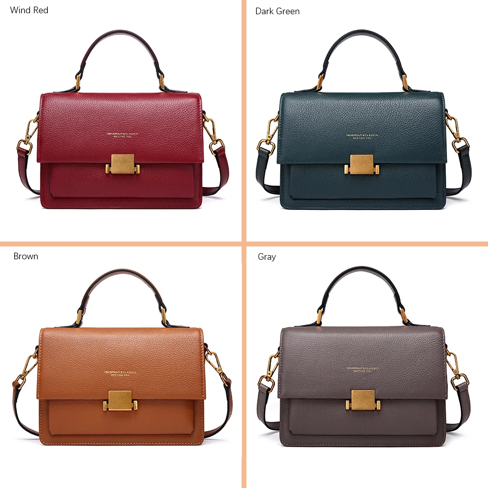 Женская сумка-мессенджер NEVEROUT из натуральной кожи через плечо | Багаж и сумки