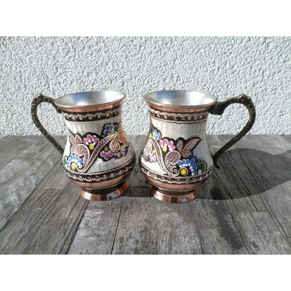 Традиционный турецкий медный ручной работы Masrapa/Tankard/Stoup/кружка аутентичная | Дом