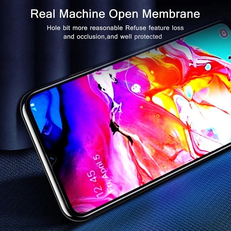 Vidrio templado para Samsung Galaxy M30S, Protector de pantalla M307F, pegamento completo, pel&iacute;cula de borde curvo 3D, 2 uds.-1