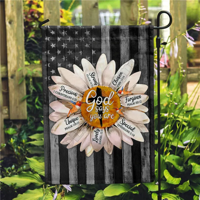 Hummingbird Flag 3D Full Printing Thermal Transfer Garden Flags Hanging House Decoration Double-sided 02 | Дом и сад