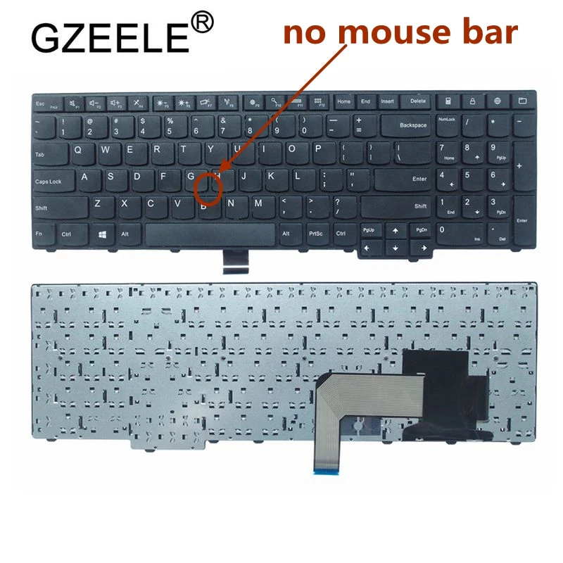Новая клавиатура США для Lenovo E540 E531 L540 T540 T540P W550 W540 W541 без подсветки черного цвета
